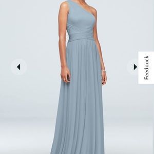 One-Shoulder David’s Bridal Bridesmaid Dress